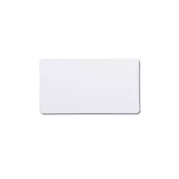 plastic card white finish oversize